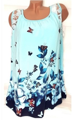 Canotta da donna con farfalle B344