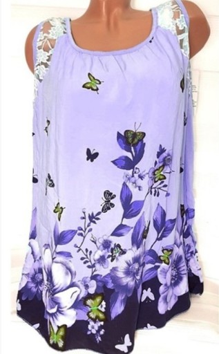 Canotta da donna con farfalle B344