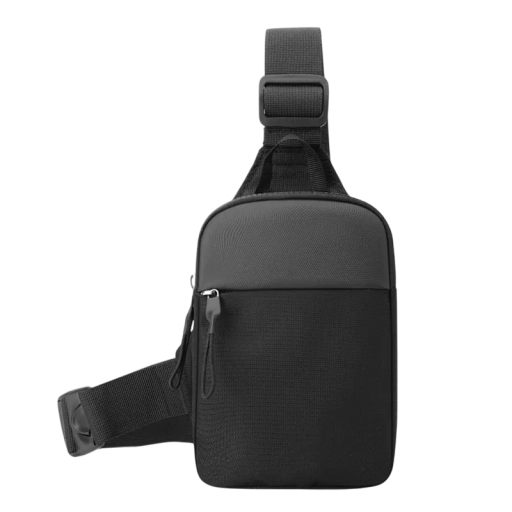 Canvas borsttas voor heren, 14x4x21 cm, sporttas, schoudertas, mini-telefoontas met riem, modieuze stoffen handtas