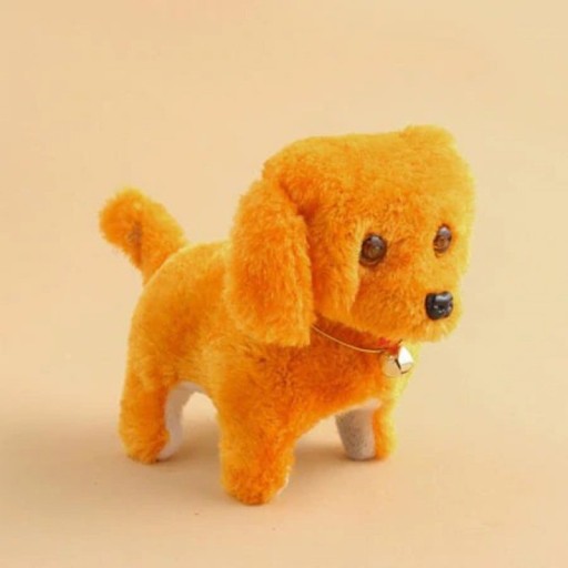 Cão de peluche que anda