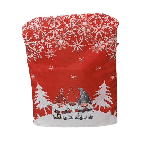 Capa de Natal para Cadeira com Duendes