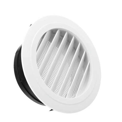 Capa de ventilador de tubo redondo 150 mm 190x65x144 mm Grelha de ventilação de proteção abertura de ventilação Capa de válvula de extração para circulação de ar