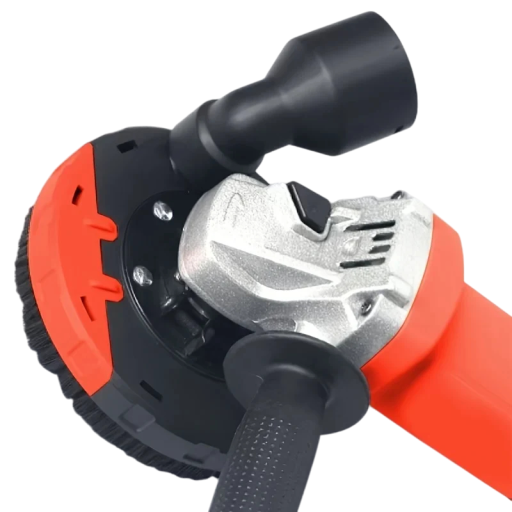 Capa para rebarbadora para aspiração de pó com adaptador removível rotativo a 360° com escova Para lixamento e corte sem pó Betão Pedra