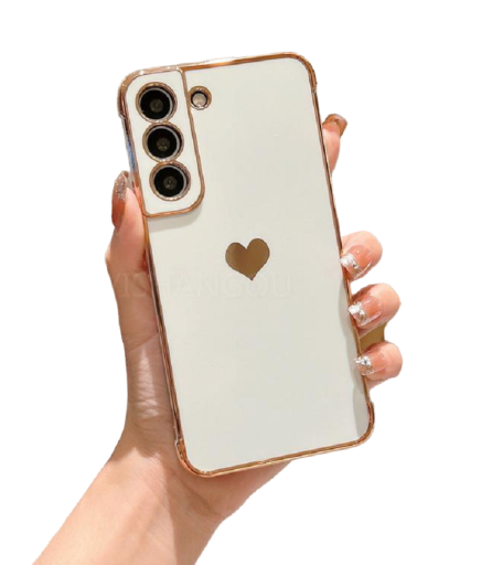 Capa protetora com coração para Samsung Galaxy S22 Ultra