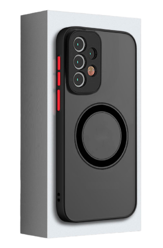 Capa protetora mate com suporte MagSafe para Samsung Galaxy S23 Plus