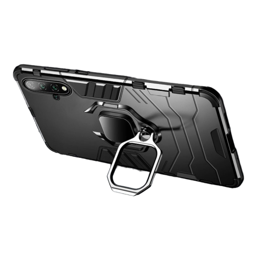 Capa protetora para Honor 10 Lite com anel metálico