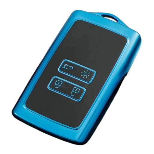 Capa TPU para comando remoto para Renault e Dacia com chaveiro, compatível com Koleos, Kadjar, Clio, Captur, Megane, Talisman, Espace, Zoe, Scenic 4, Arkana, Sandero