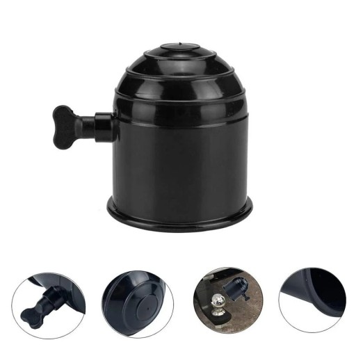 Capac din plastic pentru sferă de remorcare 50 mm cu șurub anti-slăbire pentru autoturisme, camioane și remorci