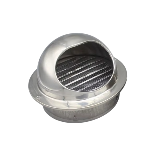 Capac rotund pentru ventilator 100 mm 14x4,4x9,8 cm Oțel inoxidabil Grilaj de ventilație impermeabil Ventilator de perete Etanșare împotriva umidității și dăunătorilor