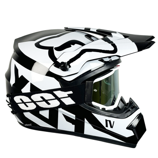 Capacete de motociclismo flip-up com óculos de proteção Material ABS resistente Aberturas de ventilação Forro confortável Capacete moto