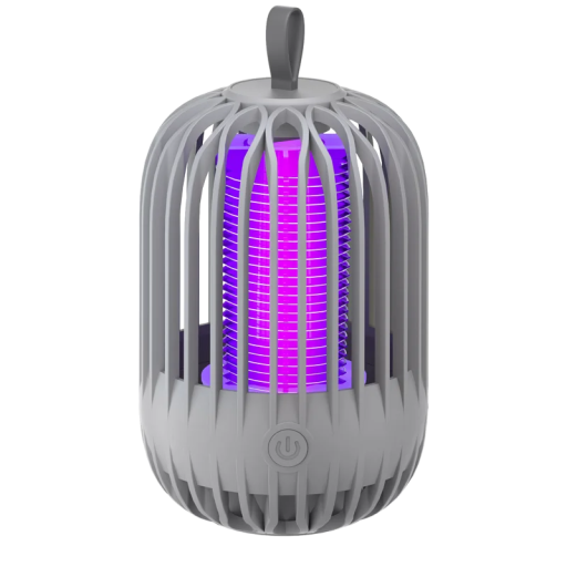 Capcană electrică pentru insecte și țânțari cu inel de agățare Încărcare USB-C Lampă de interior împotriva insectelor zburătoare Fără baterii Ușoară și eficientă