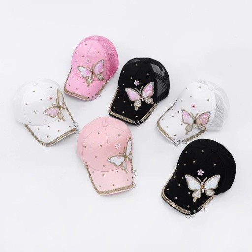 Cappellino da donna con farfalla T24