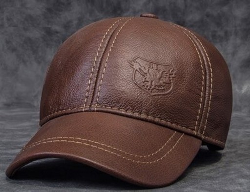 Cappellino da uomo in pelle T173