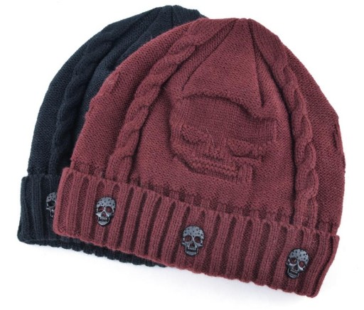 Cappello da uomo stiloso con teschi J944