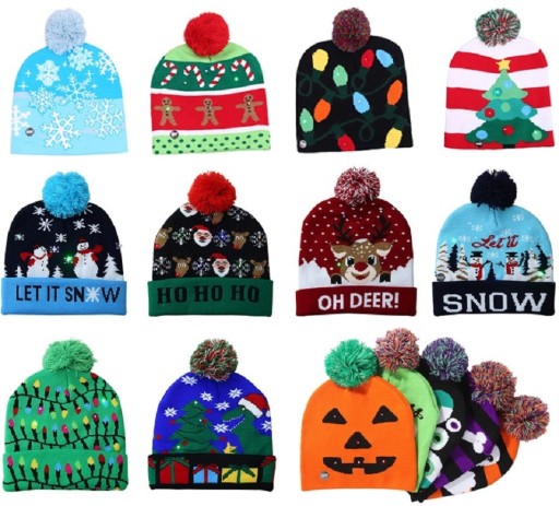 Cappello di Natale luminoso