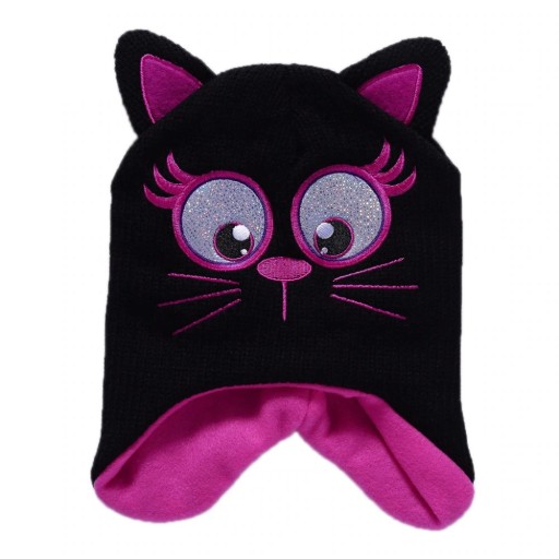 Cappello invernale per bambini - Viso di gatto