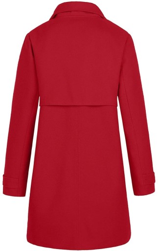 Cappotto autunnale da donna rosso