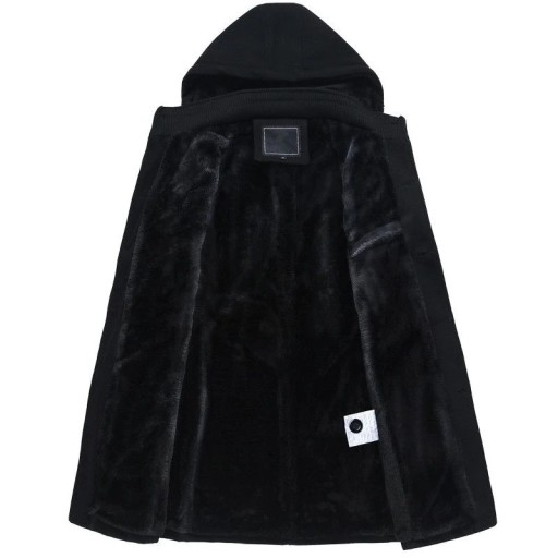 Cappotto lungo da uomo con pelliccia J1550