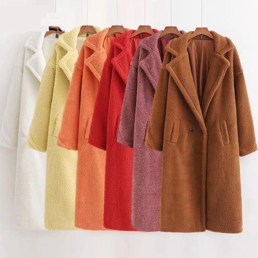 Cappotto peloso da donna A1875