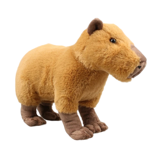 Capybara, weiches Plüschtier, 23 x 33 cm, Tier-Plüschtier für Kinder, Capybara-Plüschtier, Plüsch-Dekoration für Kinderzimmer