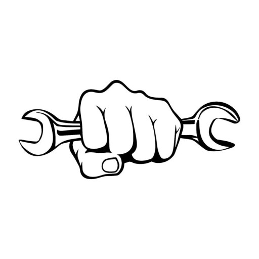 Car Sticker Fist and Key