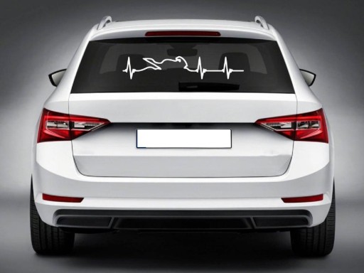 Car Sticker Heartbeat B476