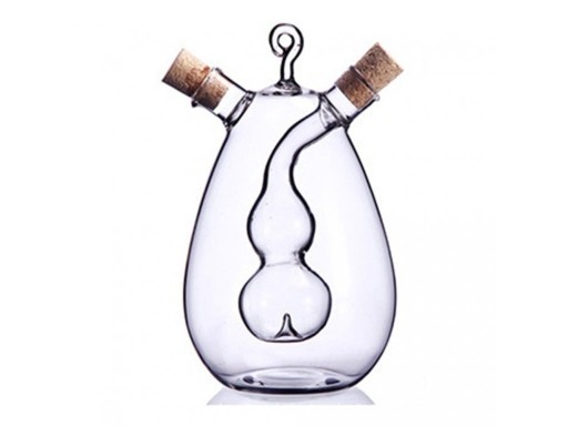 Carafe en verre pour huile et vinaigre