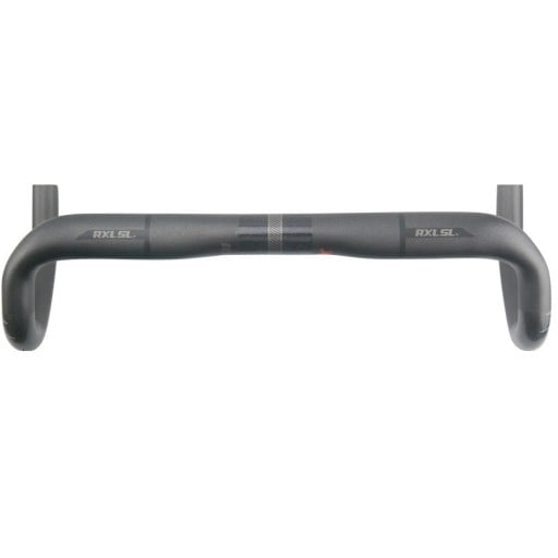 Carbon Road Handlebars Compact Shape 380 mm Top 360 mm Bottom Carbon Black with Red X for Road Bike