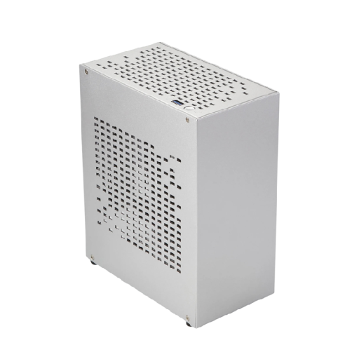 Carcasă compactă Mini ITX 22,3x18,4x10,4 cm construcție din aluminiu design perforat pentru configurații PC mici