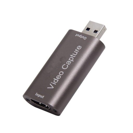 Card de captură HDMI pe USB 3.0 pentru înregistrarea video pe computer Intrare HDMI până la 4K Dimensiuni compacte 6,4 x 2,8 x 1,3 cm Carcasă gri
