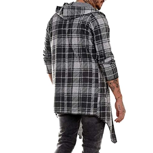 Cardigan a quadri da uomo