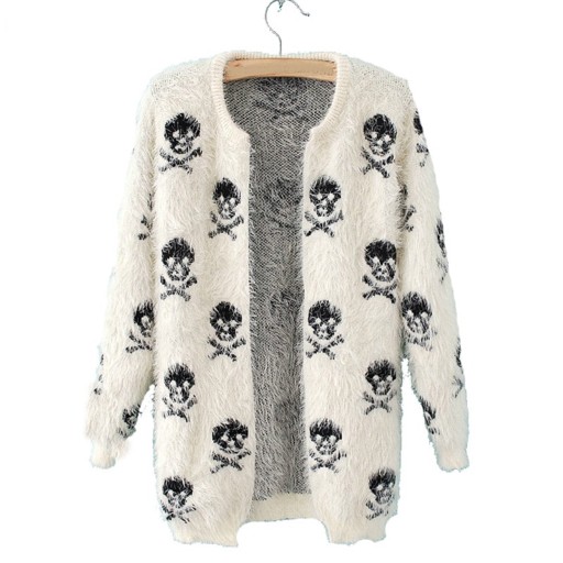 Cárdigan de mujer con calaveras