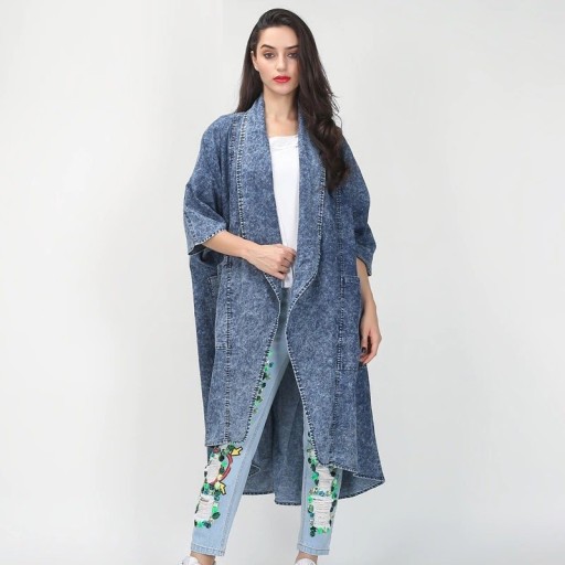 Cardigan en jean pour femmes P2206