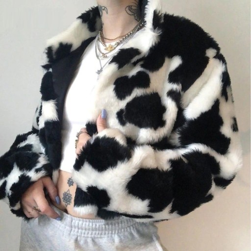 Cardigan femme en fausse fourrure P1664