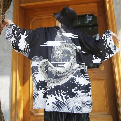 Cardigan homme dragon F713