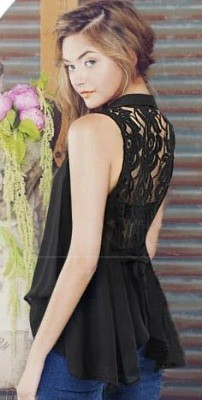 Cardigan in pizzo da donna A1446