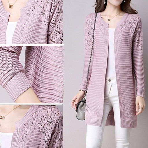 Cardigan lavorato a maglia da donna G316