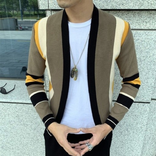 Cardigan rayé pour homme