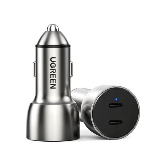 Cargador de coche con dos puertos USB-C
