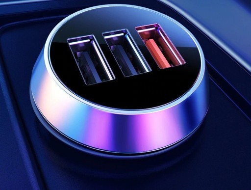 Cargador de coche con dos puertos USB y carga rápida