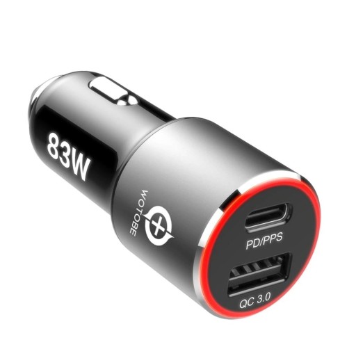 Cargador rápido para coche con doble USB
