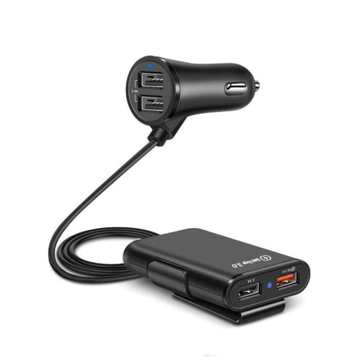 Caricabatterie da auto 4 porte USB