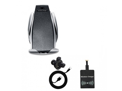 Caricatore wireless per auto con ricevitore USB-C / Micro USB / Lightning K786