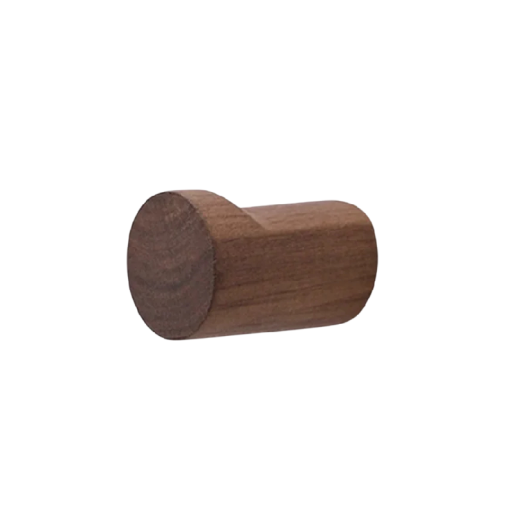 Cârlig de perete minimalist pentru paltoane 5x3,5 cm, realizat din lemn, design compact pentru suspendarea îmbrăcămintei și accesoriilor