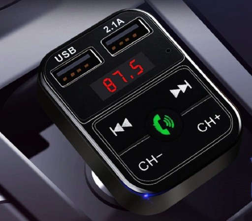 Carregador de carro Bluetooth FM transmitter