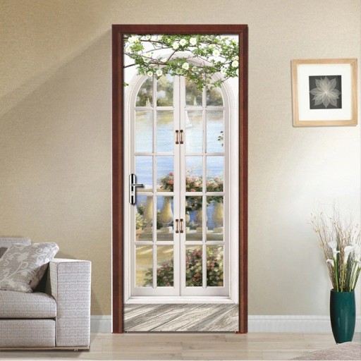 Carta da parati adesiva per porte C549