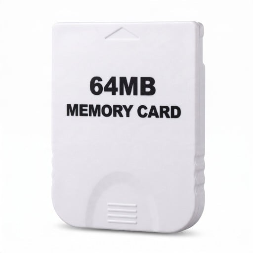 Carte mémoire 64 Mo Carte de stockage pour données Blanche Avec flèche pour insertion Carte de remplacement et de sauvegarde Pour appareils