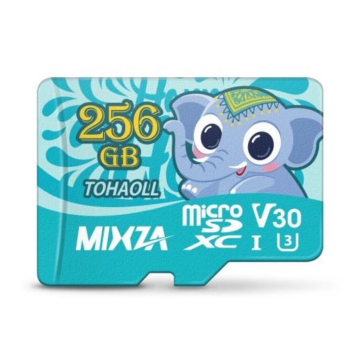 Carte mémoire Micro SDHC/SDXC avec éléphant 2 pièces
