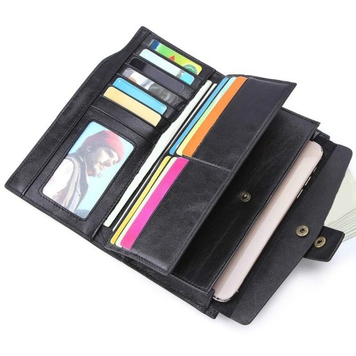 Carteira de homem retro em couro