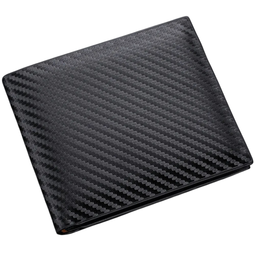 Carteira Masculina PU 12 x 10 cm Com Fecho e Bolso com Zíper Carteira Elegante para Cartões Dinheiro e Moedas Acessório Prático